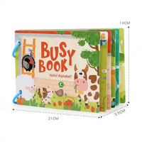 Nibzu Toddler Quiet Book - 44.5x34.5x32.5 cm Multicolor Paper Activity Book for Kids--Nibzu-Nibzu