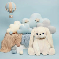 Nibzu Candy Bunny 35cm - Cute Bunny Soft Toy in Rabbit Fur (BEIGE)-soft toys-Nibzu-My Store