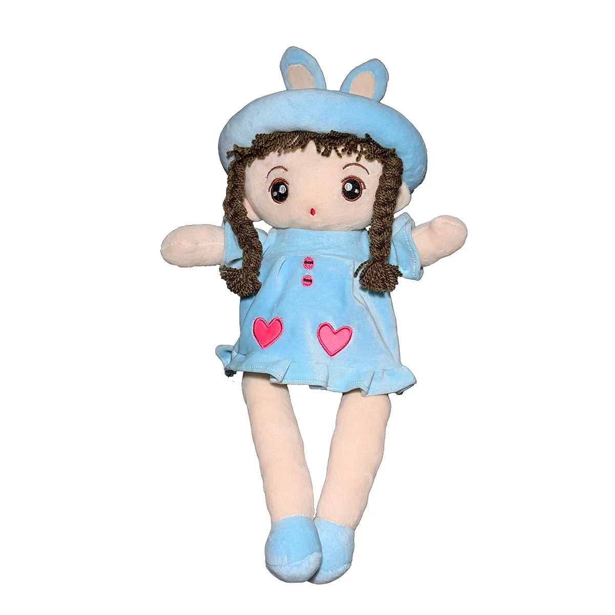 Nibzu 4S Eva Doll - 45cm 4-Way Spandex Doll Soft Toy for Nursery & Gifts (BLUE)-soft toys-Nibzu-Color:Blue-My Store