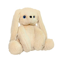 Nibzu Candy Bunny 35cm - Cute Bunny Soft Toy in Rabbit Fur (BEIGE)-soft toys-Nibzu-My Store