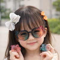 White Bow Hair Accessories & Cute Sunglasses Gift Set for Girls