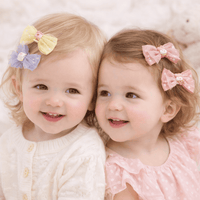 Cute Bow Hair Clips for Kids | Baby Hair Clips & Cute Hair Accessories (Set of 10 Clips)