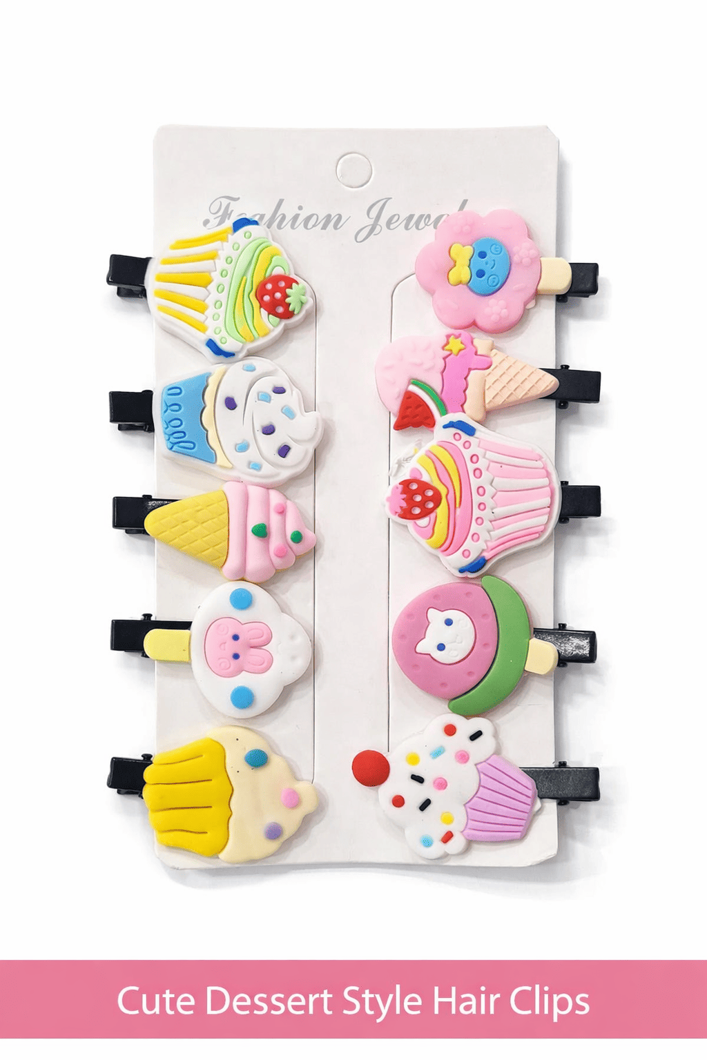 Ice Cream Hair Clips for Kids – Cute & Colorful Baby Hair Clips