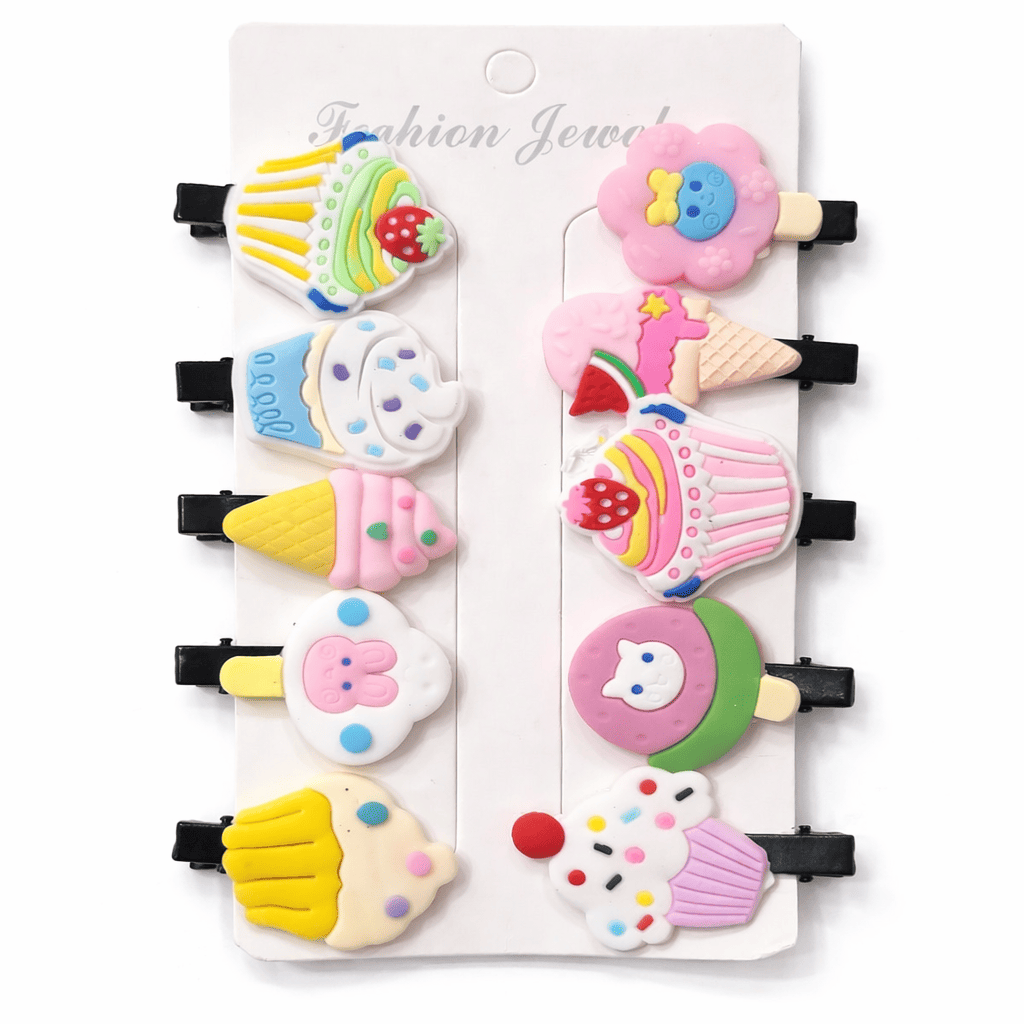 Ice Cream Hair Clips for Kids – Cute & Colorful Baby Hair Clips
