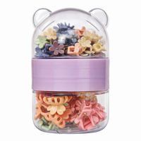 Cute Flower Claw Clip Set (50 Small + 10 Big) – Hair Clutcher & Hair Accessories for Kids and Girls