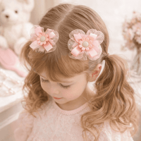 Cute Floral Bow Hair Clips for Kids | Baby Hair Clips & Soft Hair Accessories (Set of 10)