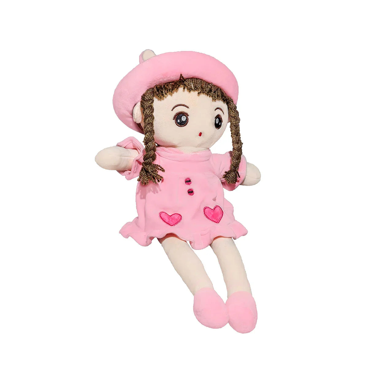 Nibzu 4S Eva Doll - 45cm 4-Way Spandex Doll Soft Toy for Nursery & Gifts (PINK)-soft toys-Nibzu-My Store