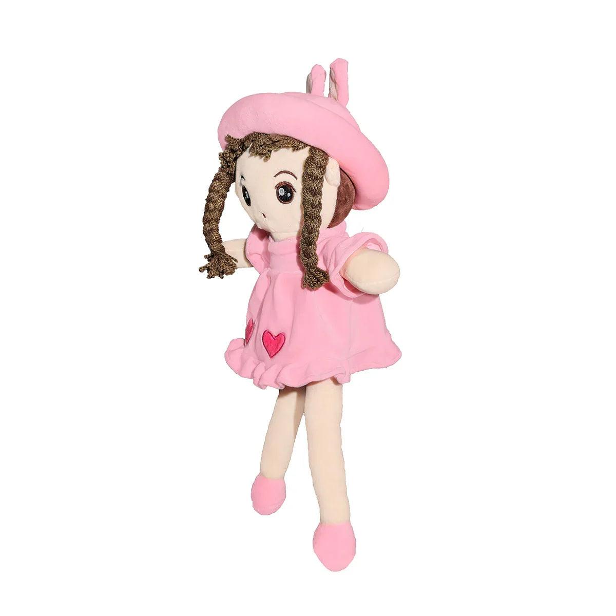 Nibzu 4S Eva Doll - 45cm 4-Way Spandex Doll Soft Toy for Nursery & Gifts (PINK)-soft toys-Nibzu-My Store
