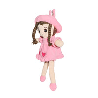 Nibzu 4S Eva Doll - 45cm 4-Way Spandex Doll Soft Toy for Nursery & Gifts (PINK)-soft toys-Nibzu-My Store
